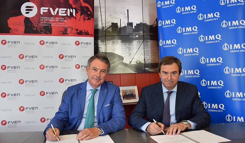 IMQ eta FVEM erakundeek beste hitzarmen bat sinatu dute enpresa elkartuen osasuna zaintzeko helburuz